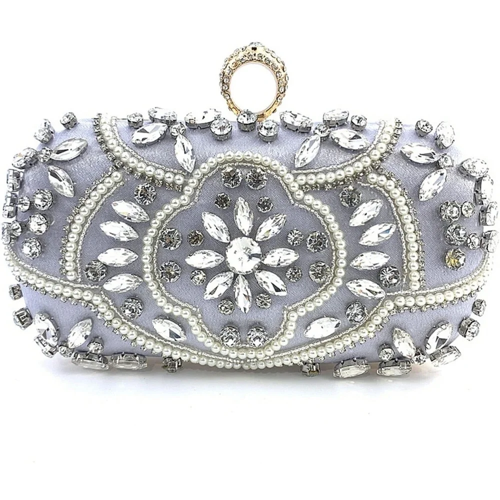 Flavia‎ Silver Bridal Handbag